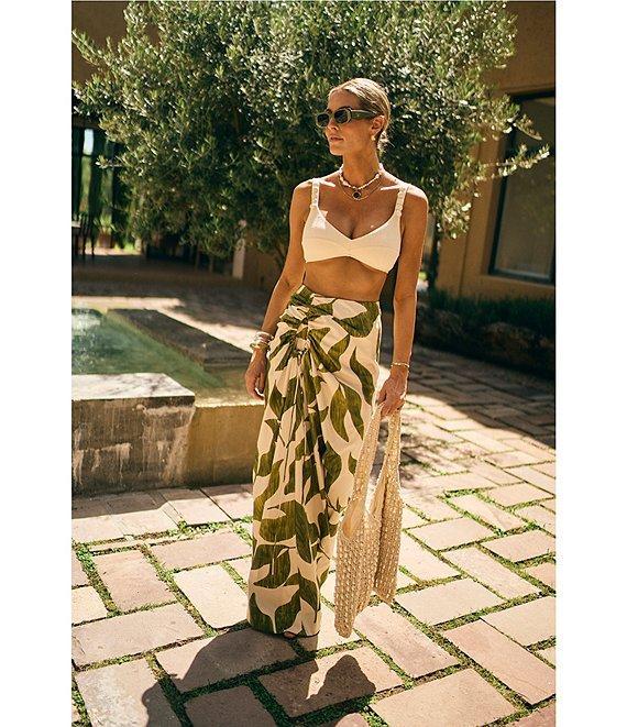 Antonio Melani x M.G. Style Amalfi Textured Covered Button Strap Bralette Swim Top Product Image