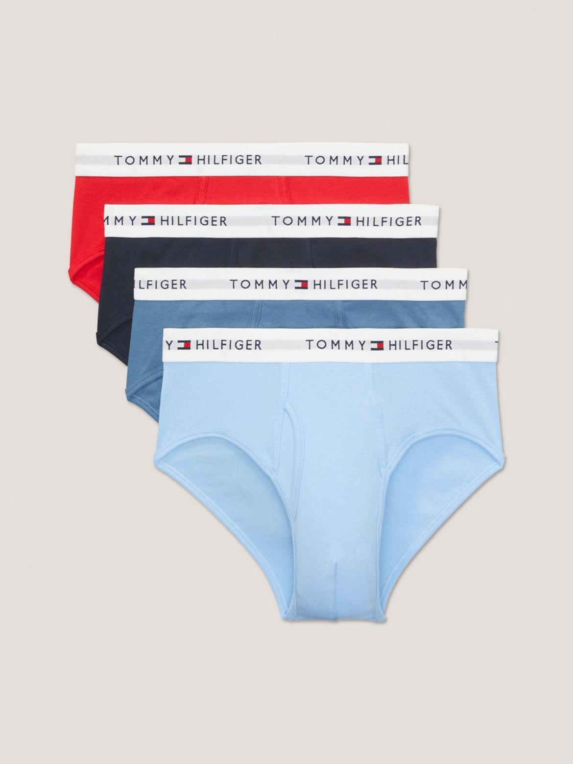 Tommy Hilfiger Cotton Classic 4-Pack Brief (Grey Heather/Desert Sky/Grey Heather/Desert Sky) Men's Underwear Product Image