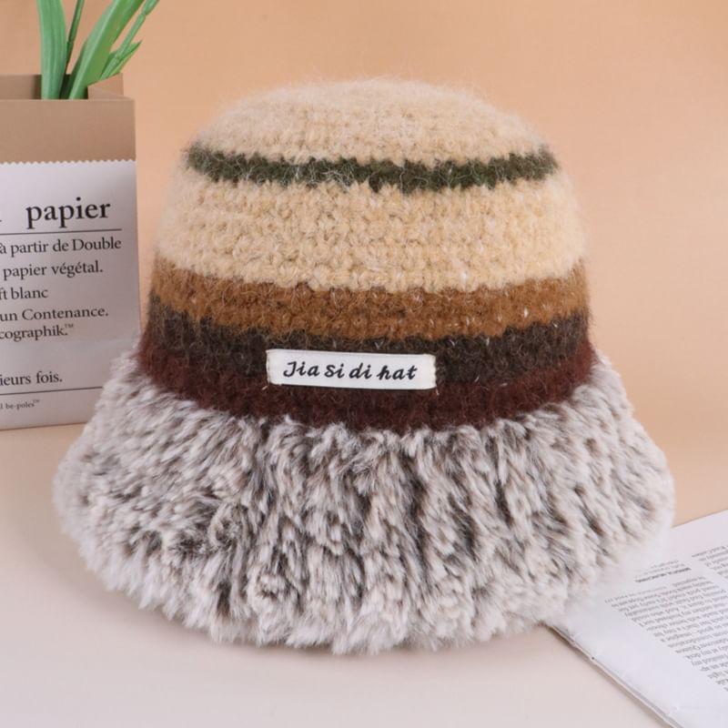 Melange Fluffy Bucket Hat Product Image