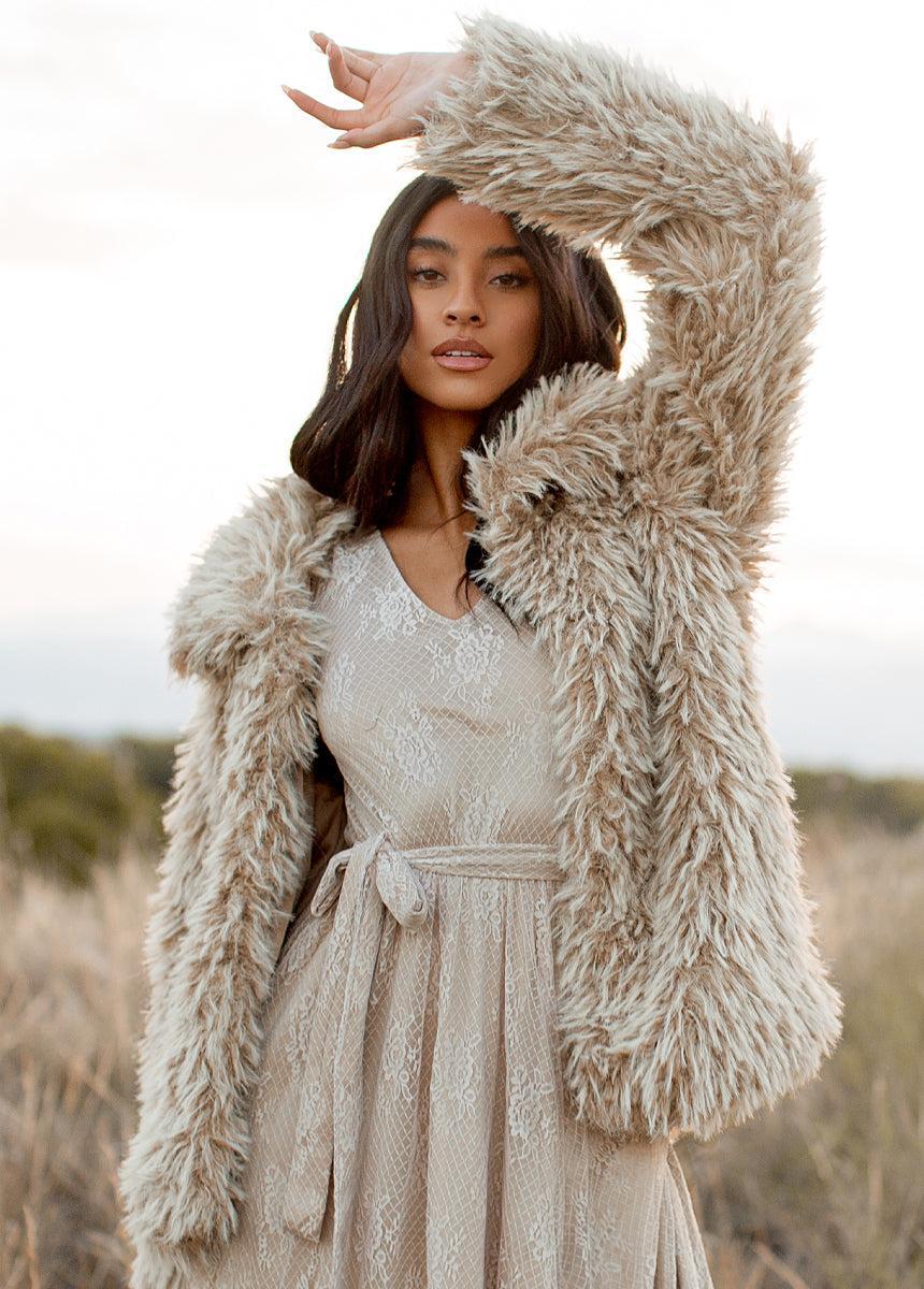 Haley Dress in Sand Female Product Image