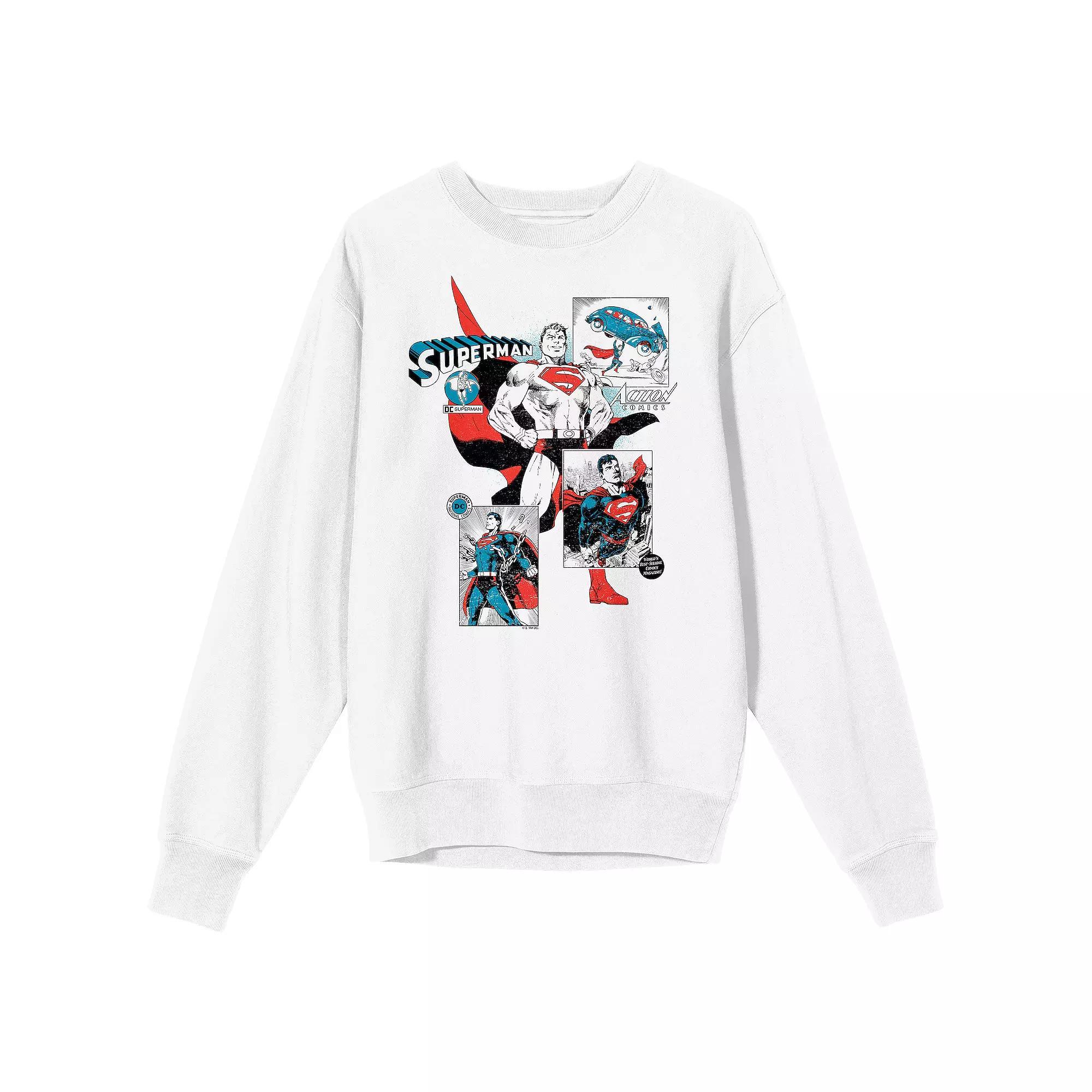 Mens Superman 90th Anniversary Long Sleeve Graphic Tee Product Image
