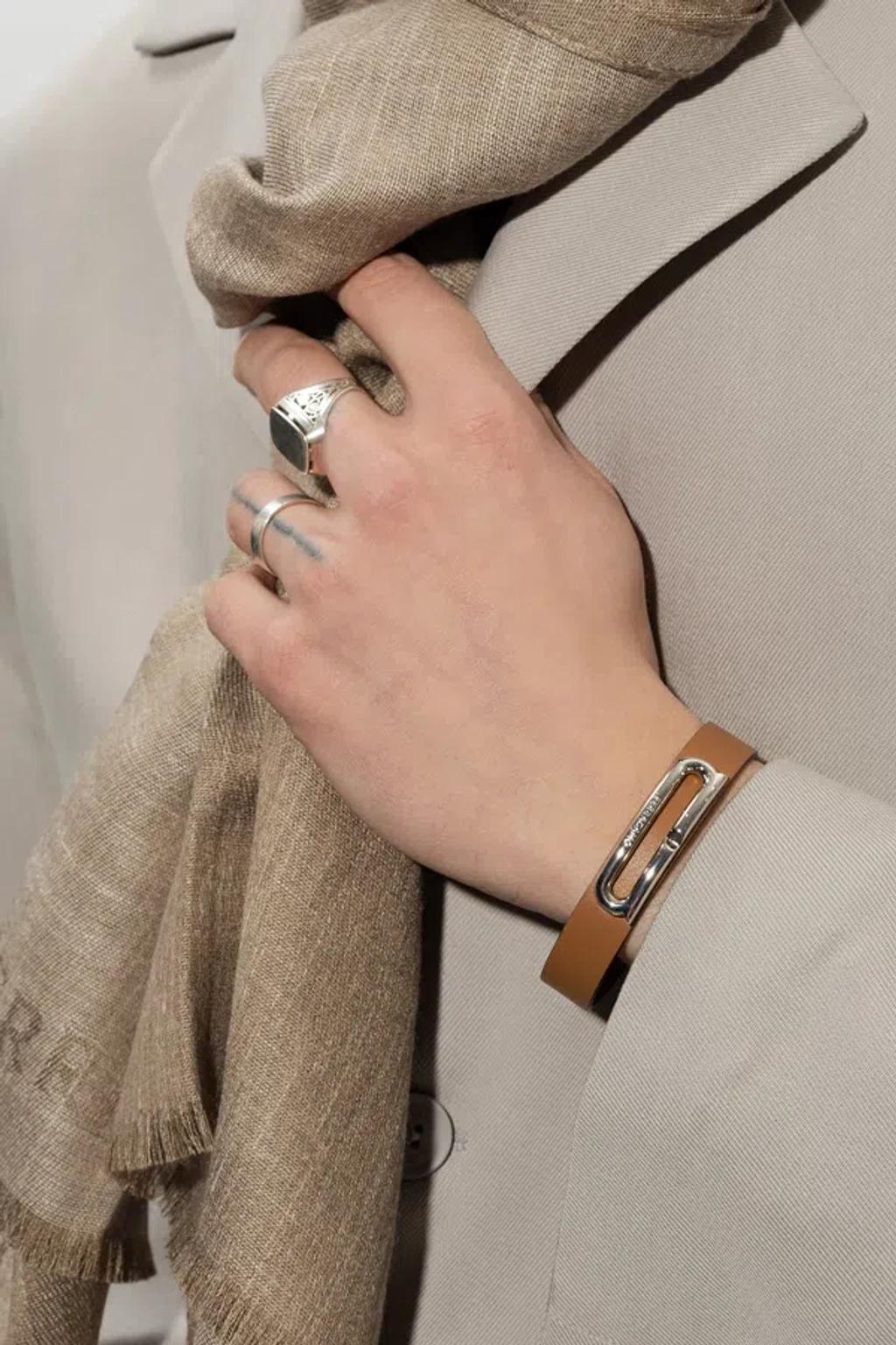 FERRAGAMO Salvatore  Gancini Bracelet In Cuoio_pld Product Image