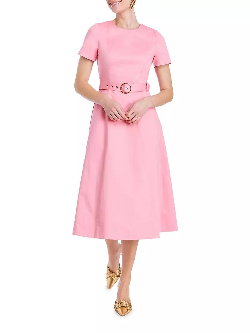 Lia Reversible Belted Fit & Flare Midi-Dress Product Image