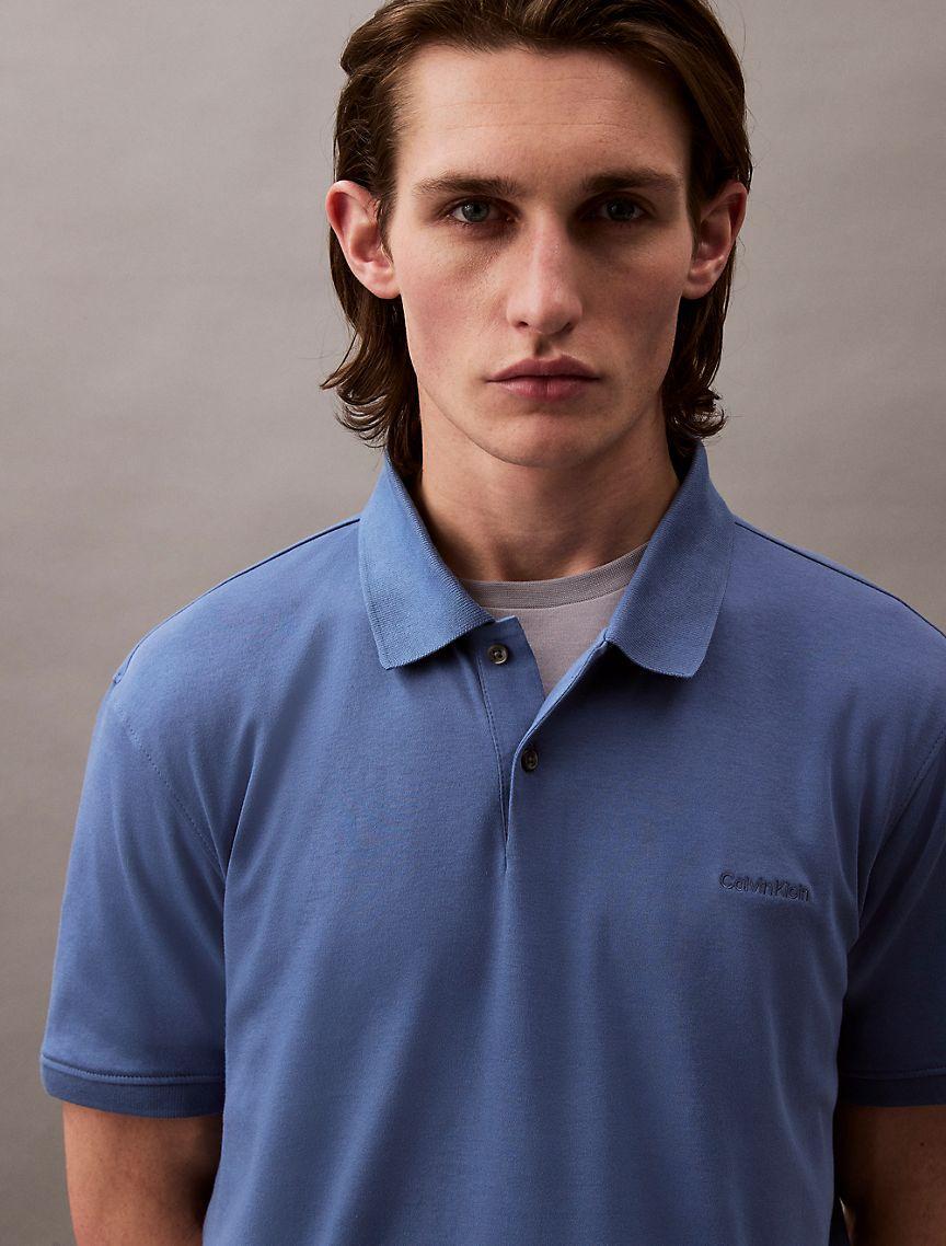 Calvin Klein Men's Liquid Touch Polo Shirt - Green - XXL Product Image