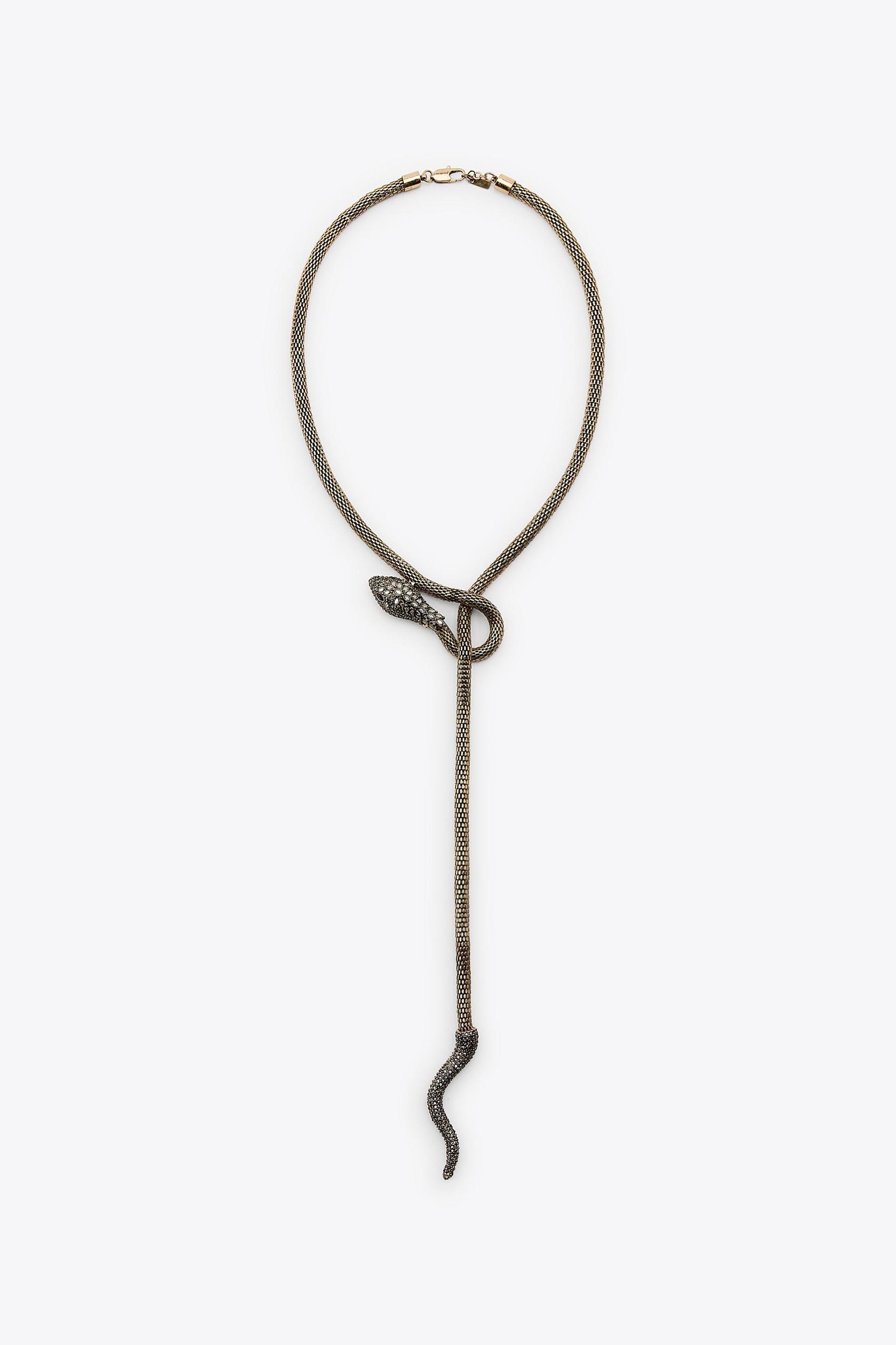 TEXTURED SNAKE NECKLACE Product Image