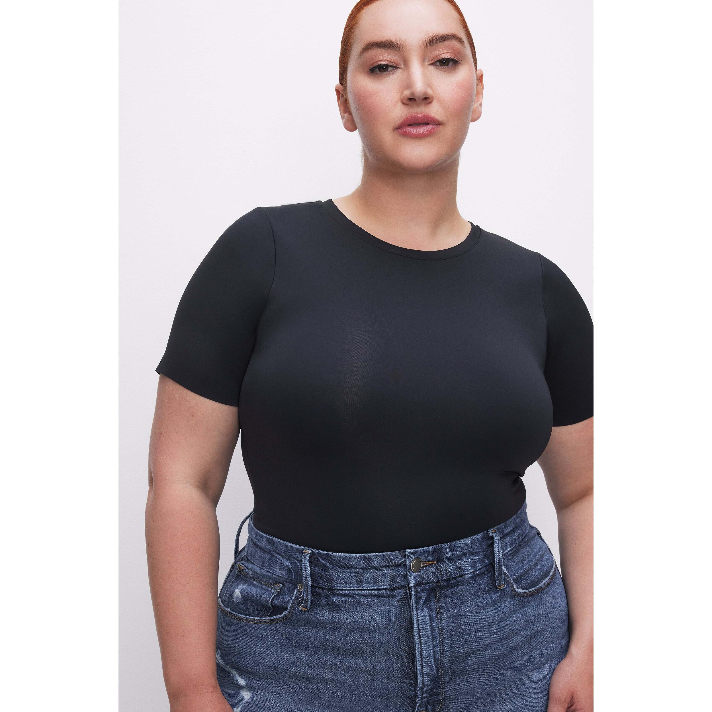 Good American Short Sleeve Scuba Bodysuit Product Image