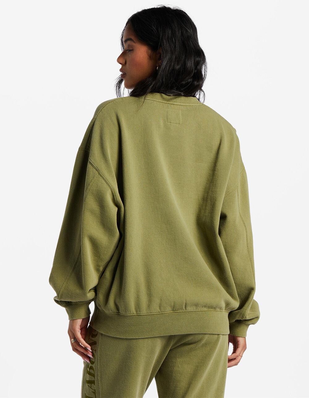 BILLABONG Baseline Kendall Womens Crewneck Sweatshirt - ARMY Product Image