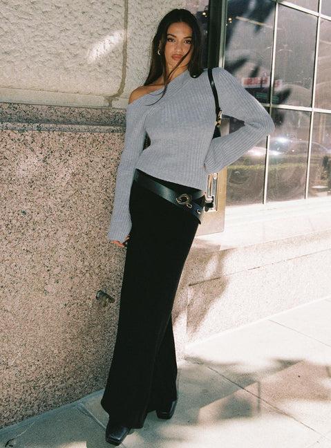 Phillips Cold Shoulder Sweater Grey Product Image