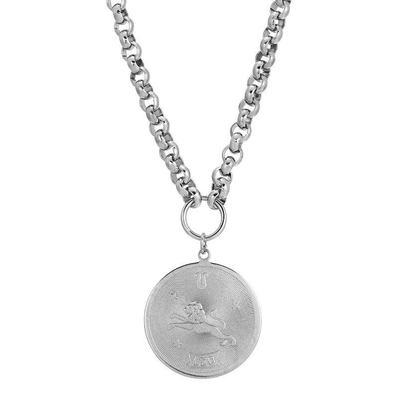 1928 Round Sagitarius Pendant Necklace, Womens, November Product Image