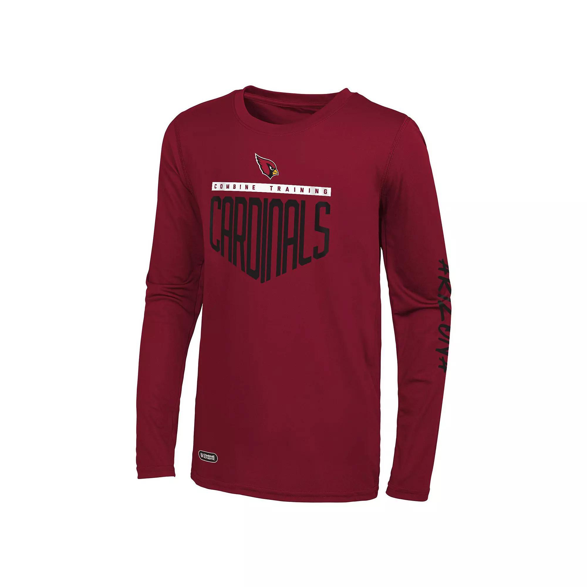 Men's Cardinal Arizona Cardinals Impact Long Sleeve T-Shirt, Size: 2XL, Red Product Image