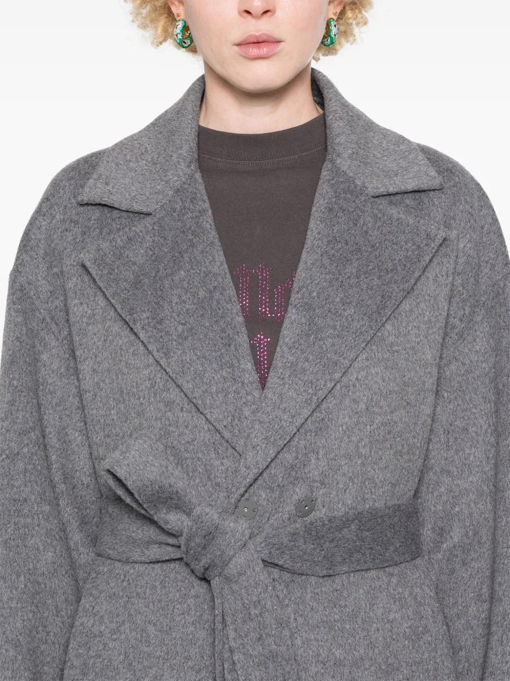 belted double-faced coat  Product Image