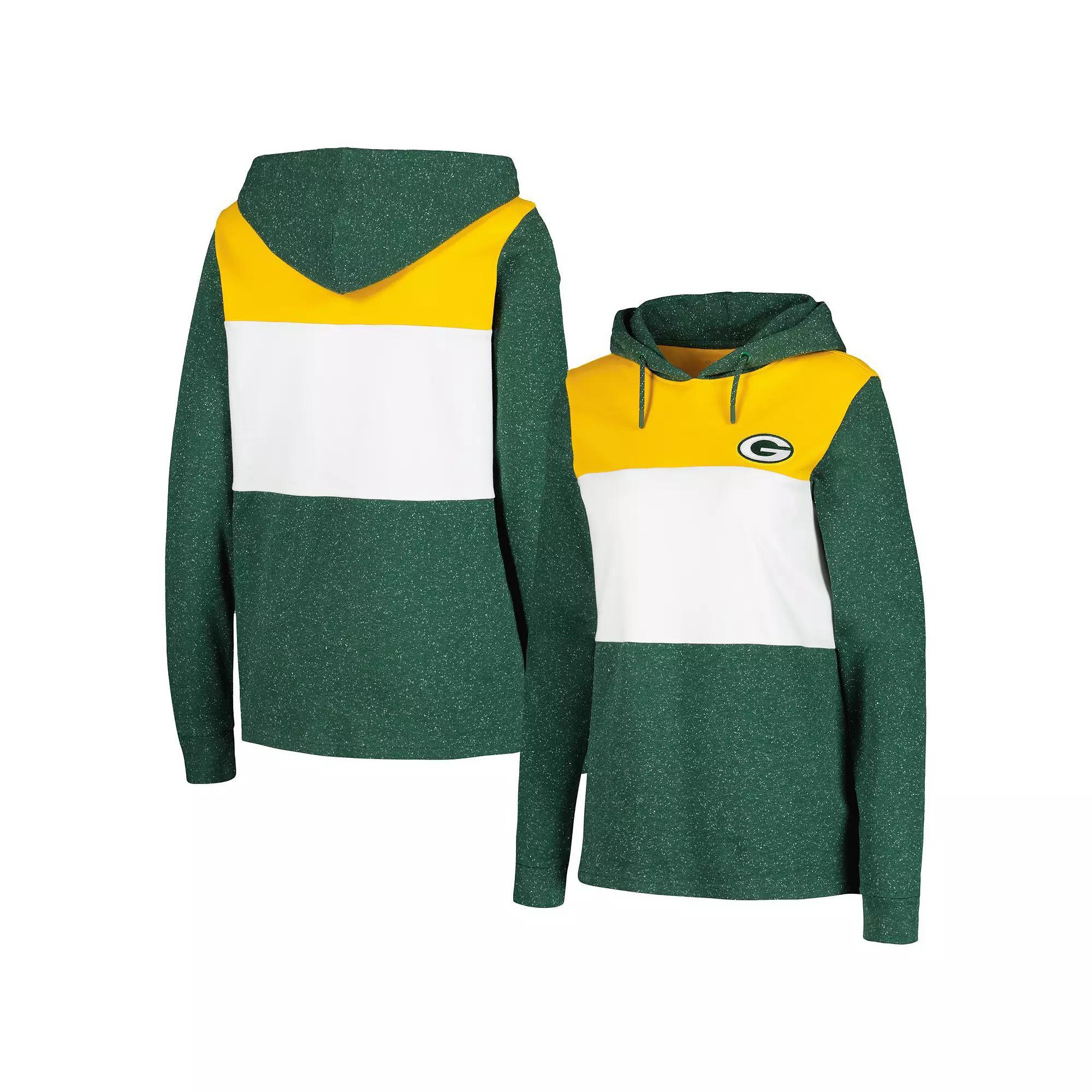 Women's Antigua Green Green Bay Packers Wicket Pullover Hoodie, Size: XL Product Image