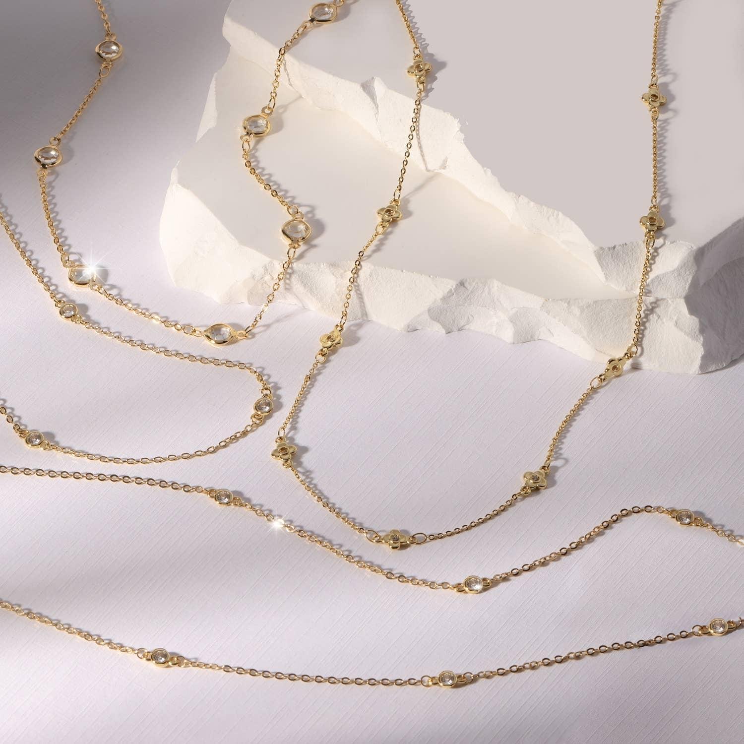 Cubic Zirconia Accented Necklace Product Image
