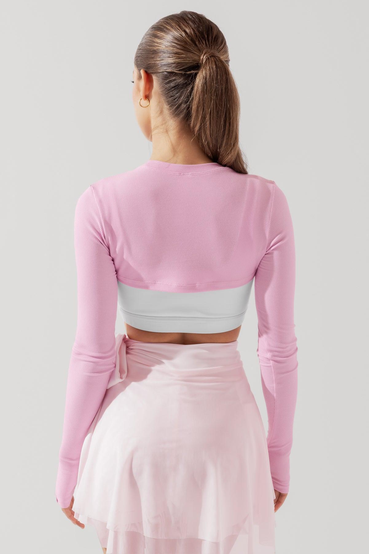 Relevé Ribbed Shrug - Bubblegum Product Image