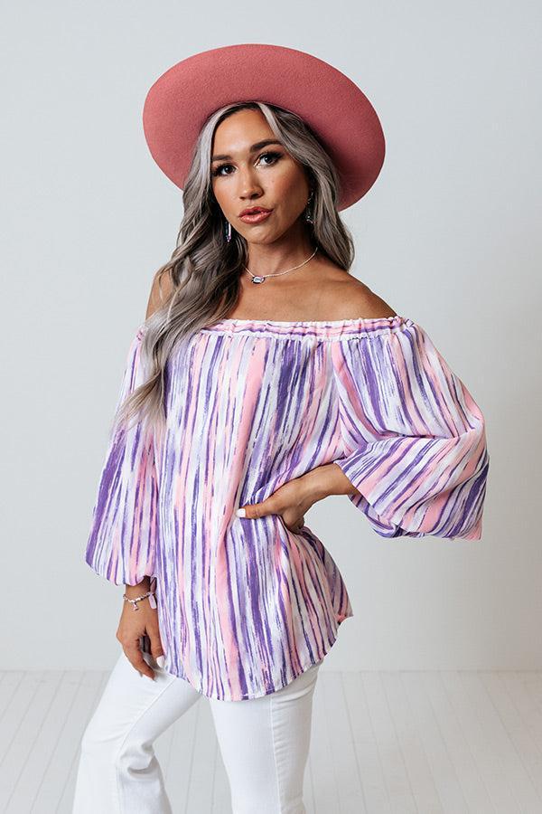 First Class Treatment Shift Top in Lavender Product Image