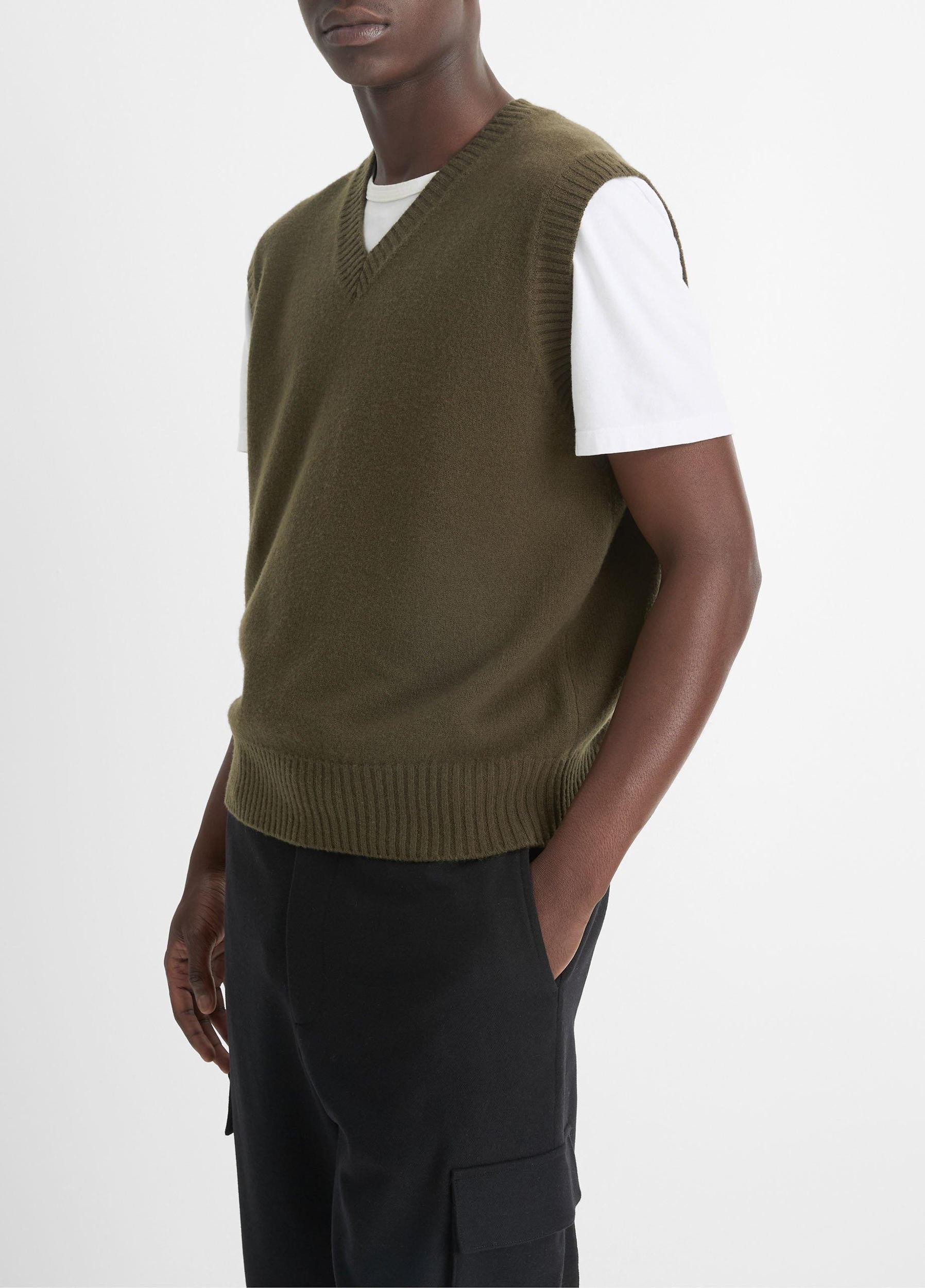 Felted Merino Wool Sweater Vest Product Image