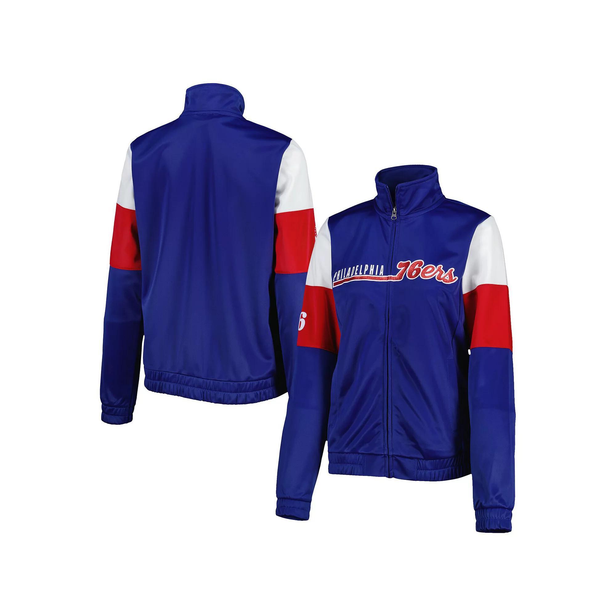 Women's G-III 4Her by Carl Banks Royal Philadelphia 76ers Change Up Full-Zip Track Jacket, Size: Large, 76r Blue Product Image