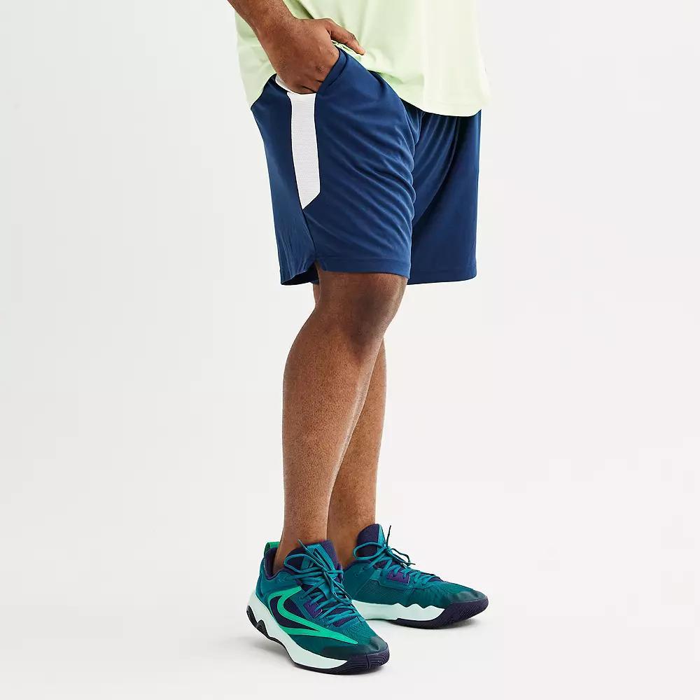 Big & Tall Tek Gear® Dry Tek Shorts 9", Men's, Size: XL Tall, Dress Blues Product Image