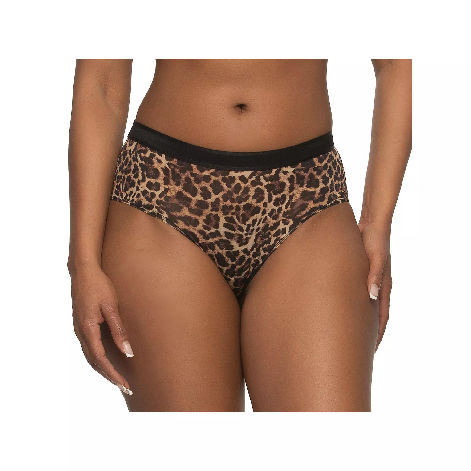 Women's Paramour by Felina Ethereal Mesh Hipster Panty 735159, Size: Medium, Black Product Image