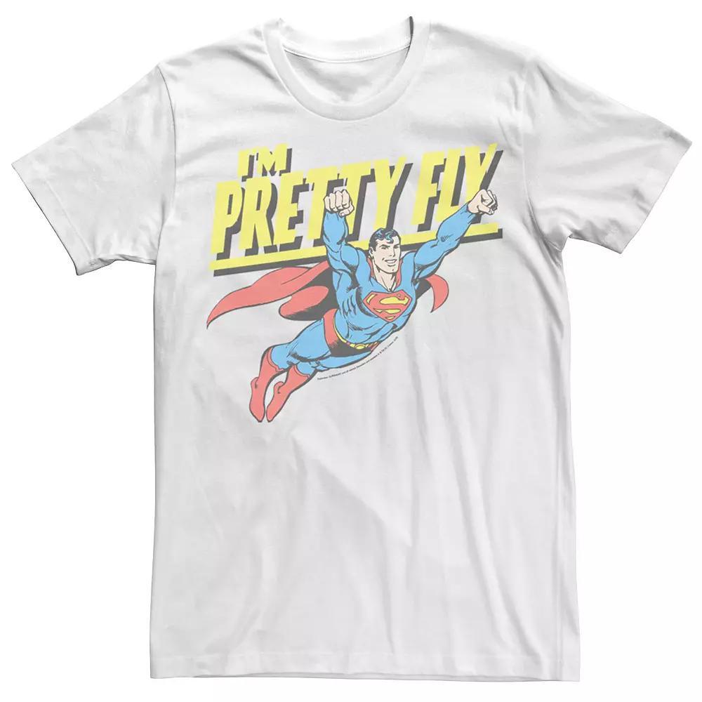 Men's DC Comics Superman Pretty Fly Poster Tee, Size: XXL, White Product Image
