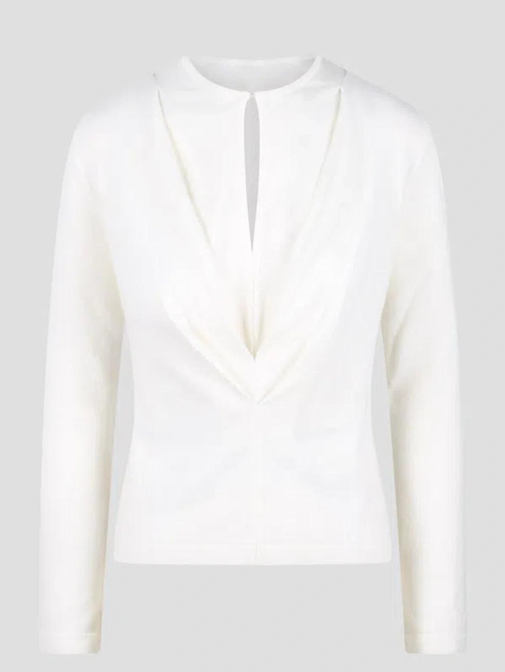 ALBERTA FERRETTI V-neck Sweater In White Product Image