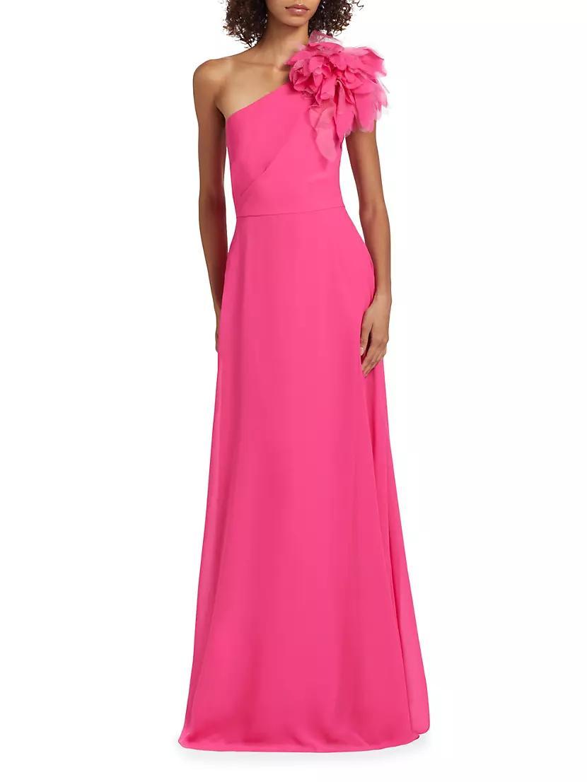 Allegra Asymmetric Chiffon Gown Product Image