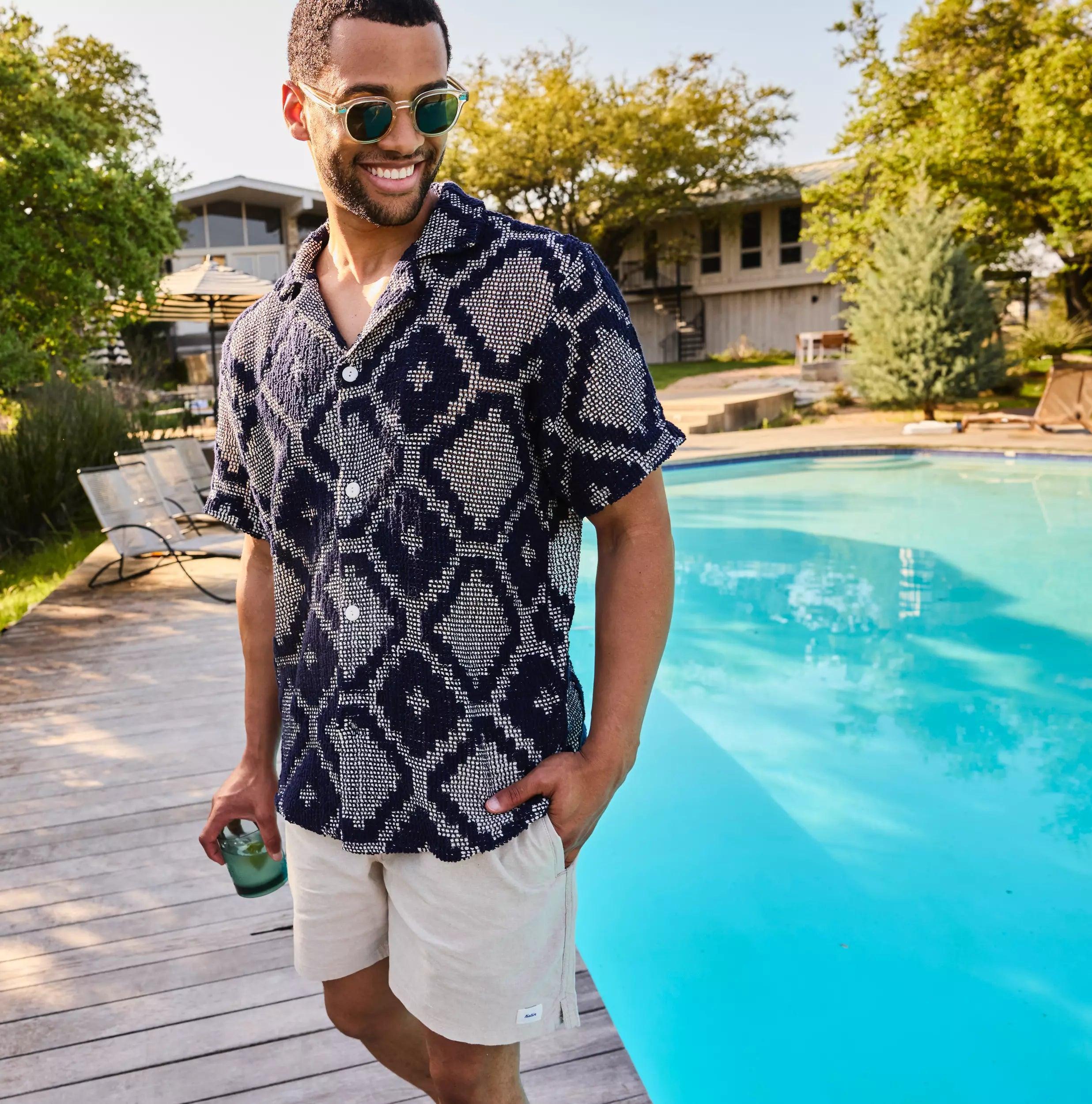Crochet Terry Shirt - Trastevere Product Image