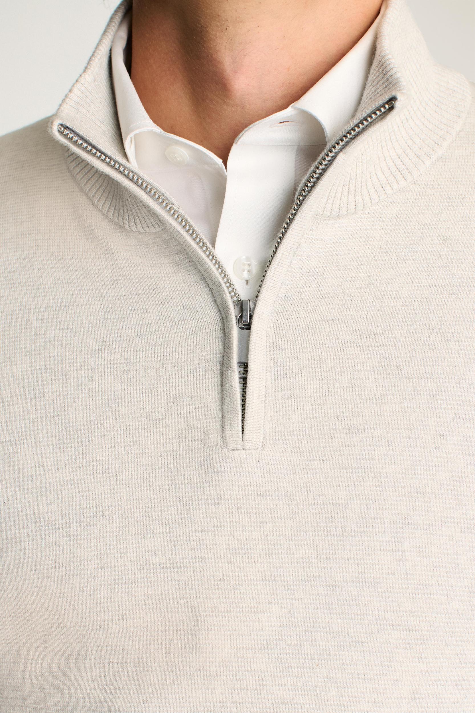 Washable Cotton Cashmere Half-Zip Product Image