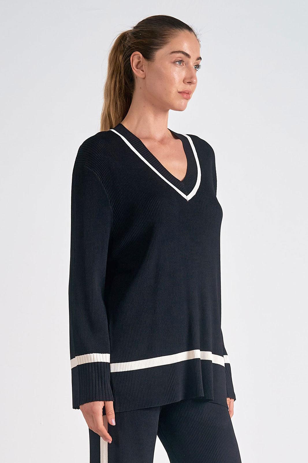 Vneck Tennis Sweater Product Image