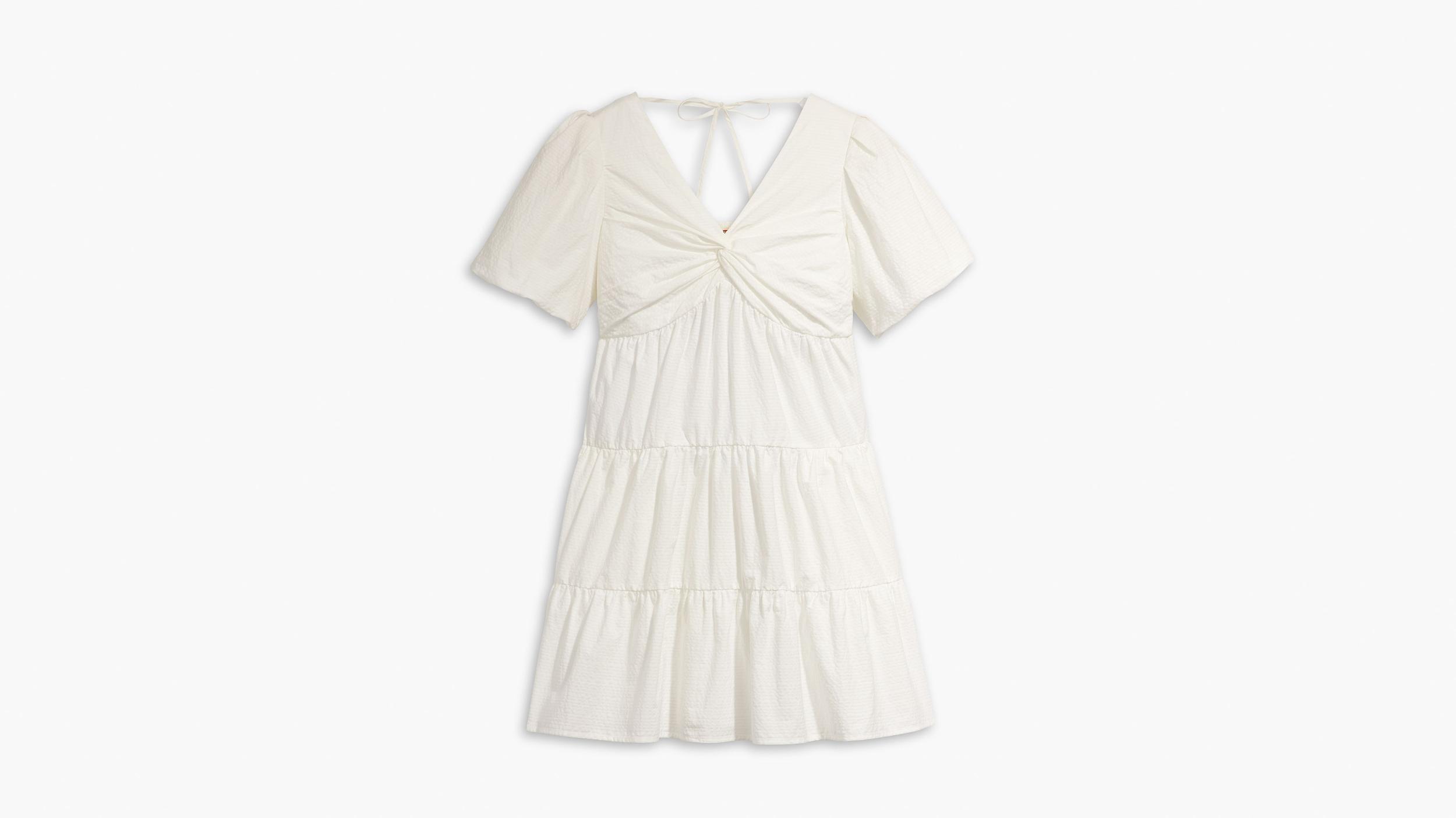 Volume Sleeve Tiered Dress Product Image