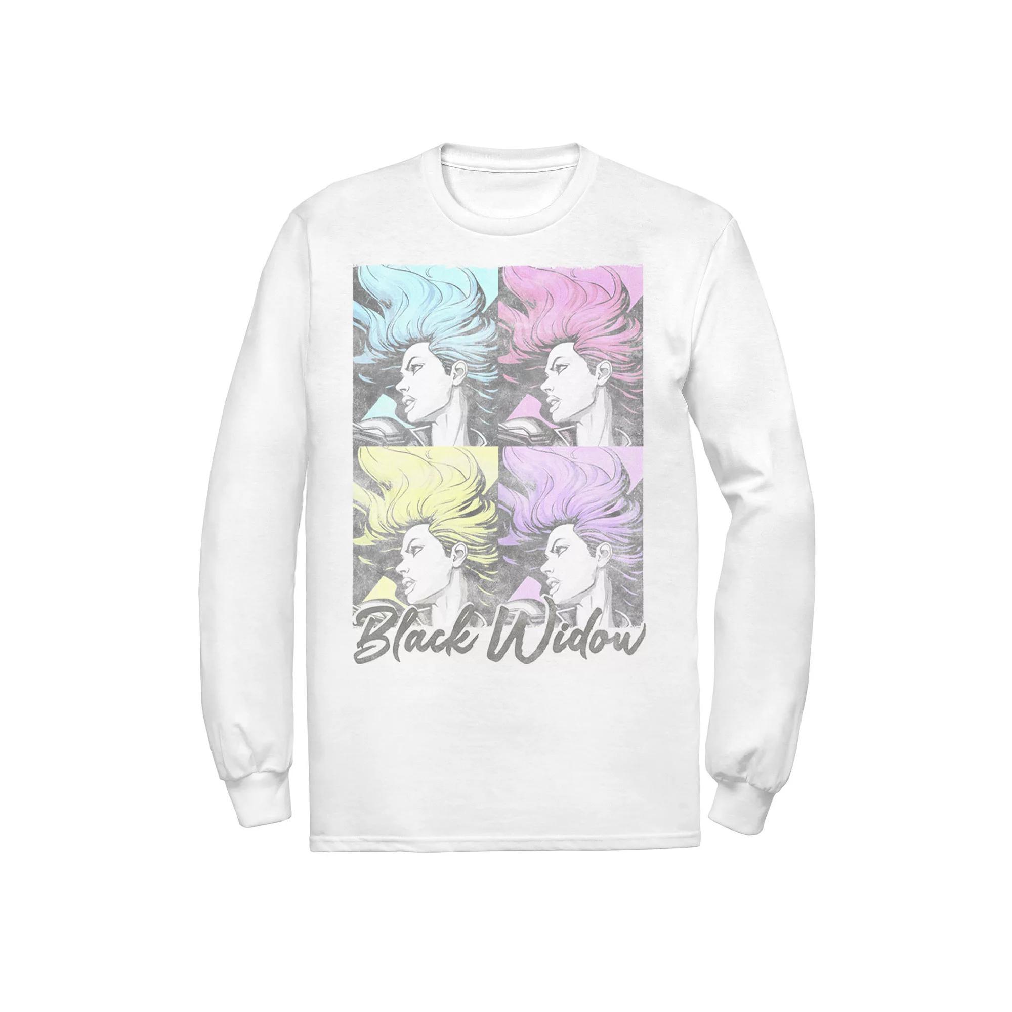 Men's Marvel Black Widow Pop Tee, Size: Small, White Product Image