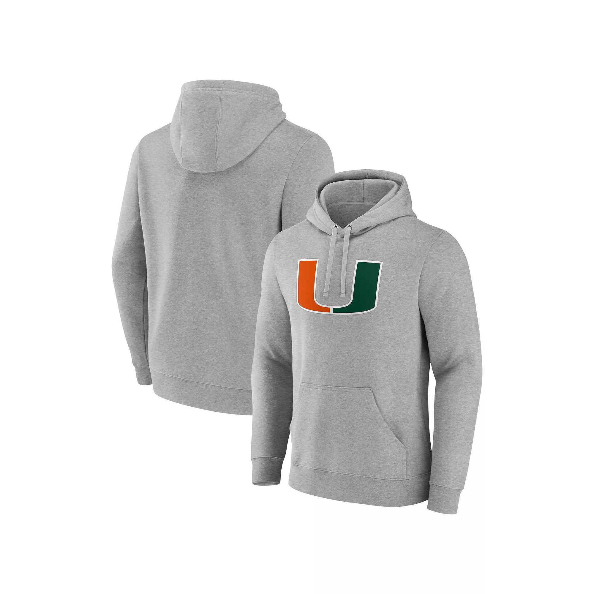 Mens Fanatics Gray Notre Dame Fighting Irish Fleece Pullover Hoodie Product Image