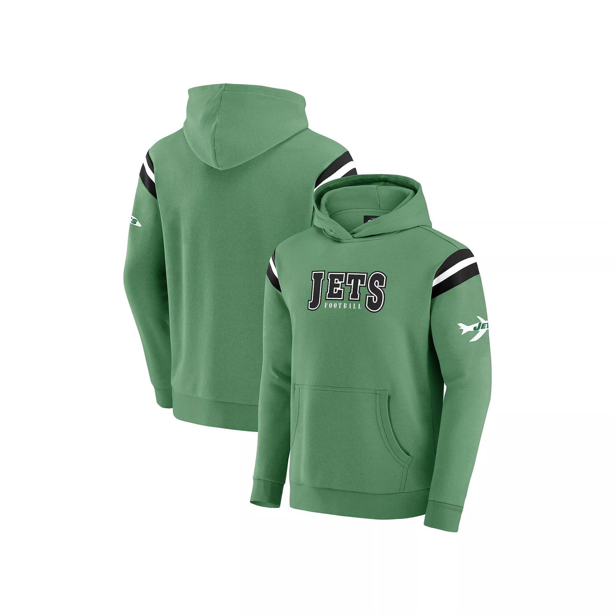 Men's Darius Rucker Collection by Fanatics Kelly Green New York Jets NFL Football Pullover Hoodie, Size: XL Product Image