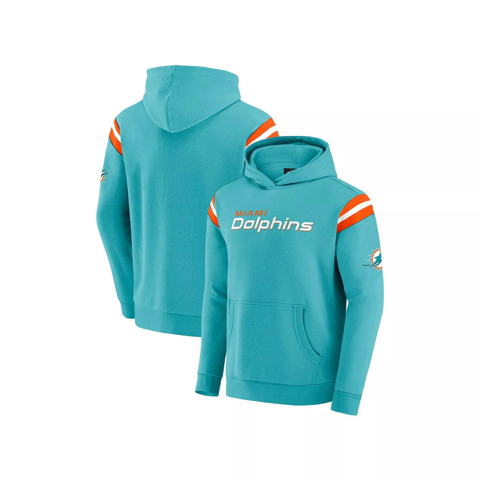 Men's Darius Rucker Collection by Fanatics Aqua Miami Dolphins Football Pullover Hoodie, Size: Medium, Turquoise A Product Image