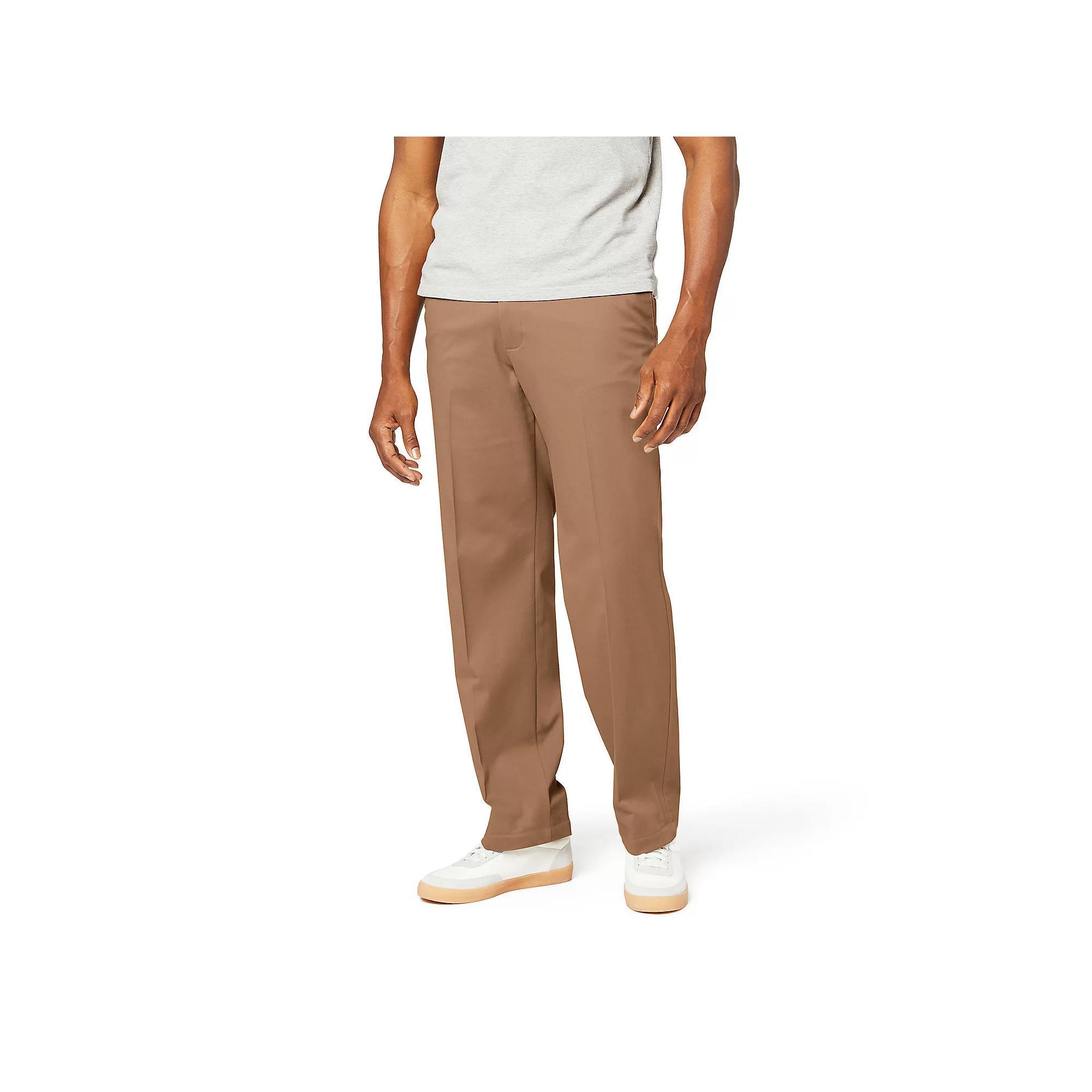 Men's Dockers® Stretch Easy Khaki Classic-Fit Flat-Front Pants, Size: 40 X 32, Black Product Image
