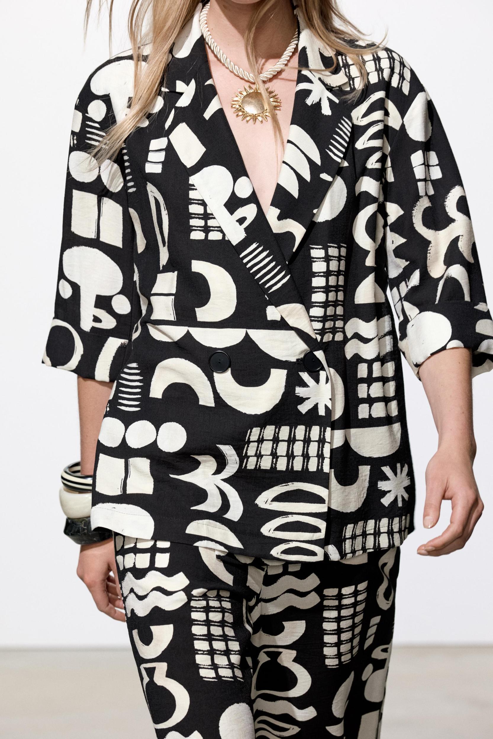 WATERCOLOR PRINT BLAZER Product Image