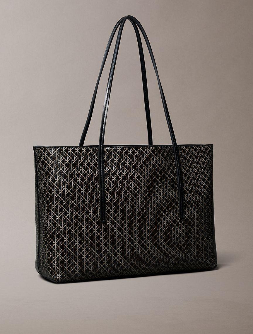 Allover Monogram Logo Tote Bag with Pouch Product Image