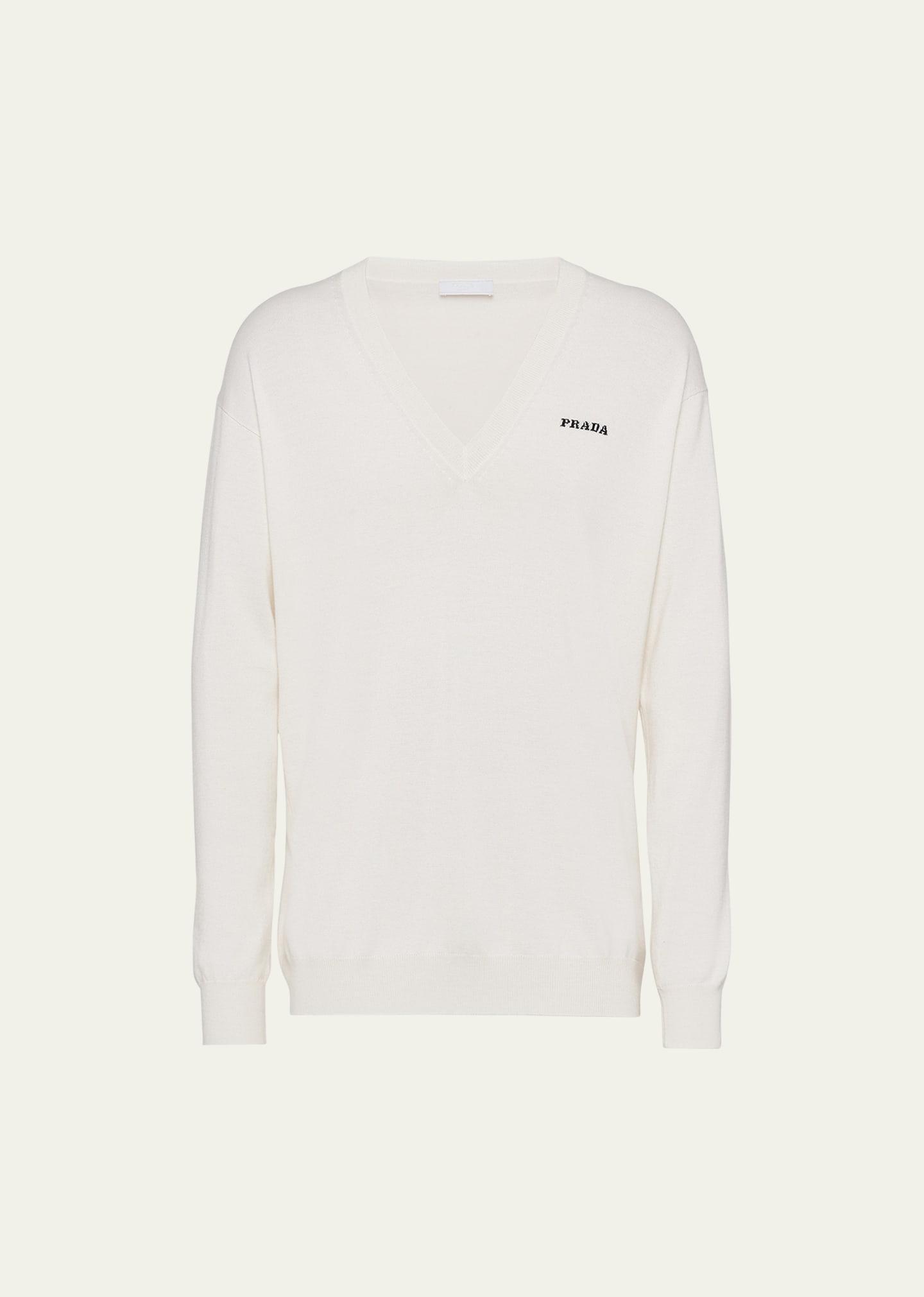 Mens Cashmere V-Neck Sweater Product Image