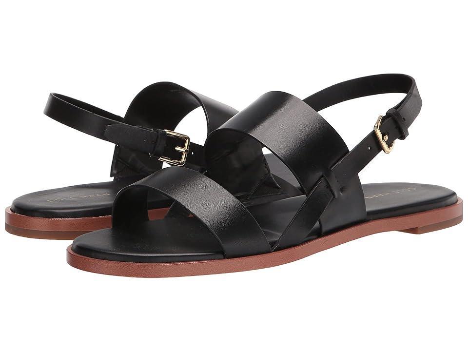 Cole Haan Womens Flynn Flat Sandal - Black Size 7.5 Product Image