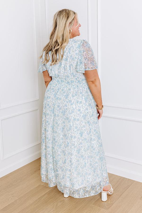 Rose Garden Soiree Lace Maxi Dress Curves Product Image