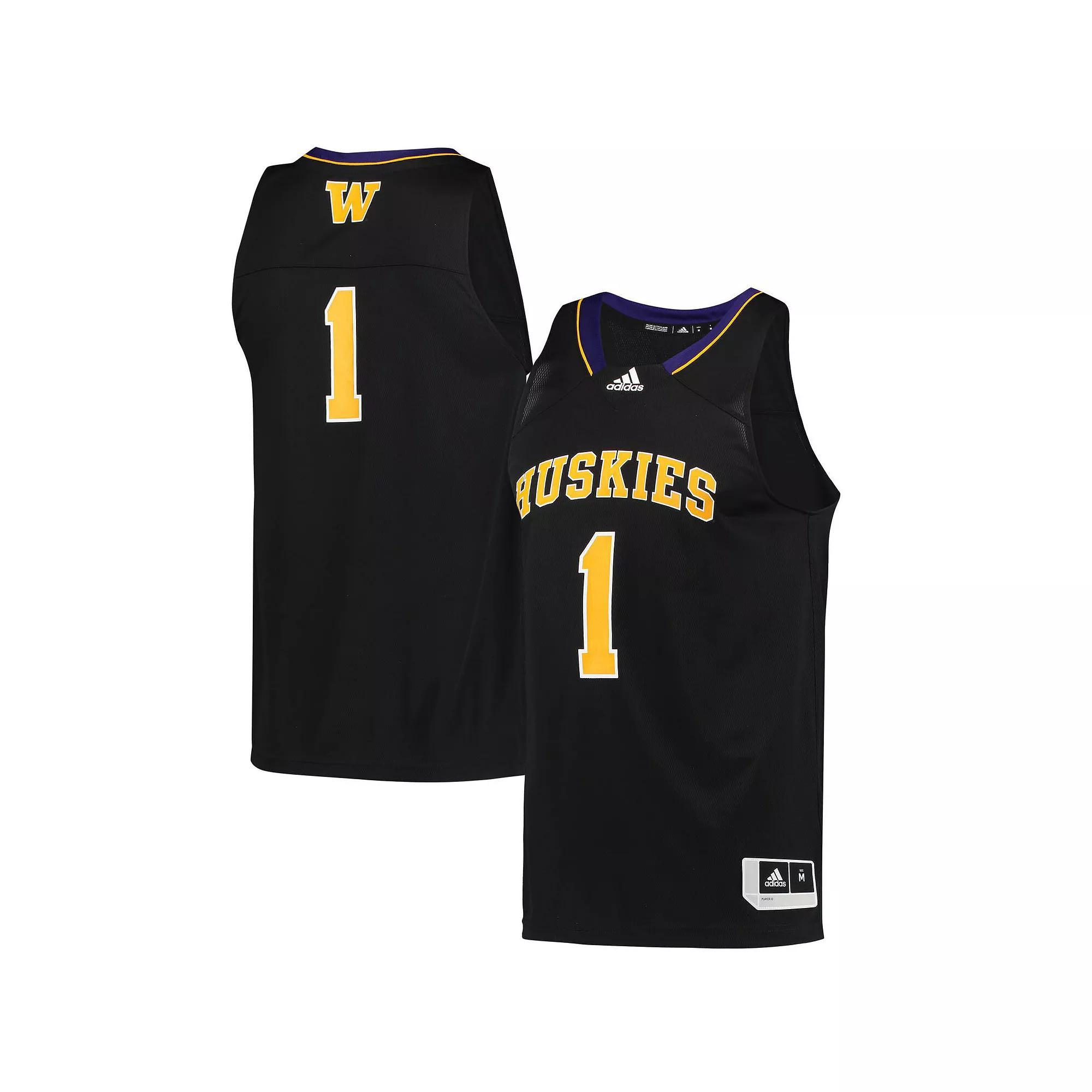 Mens adidas #1 Washington Huskies Reverse Retro Jersey Product Image