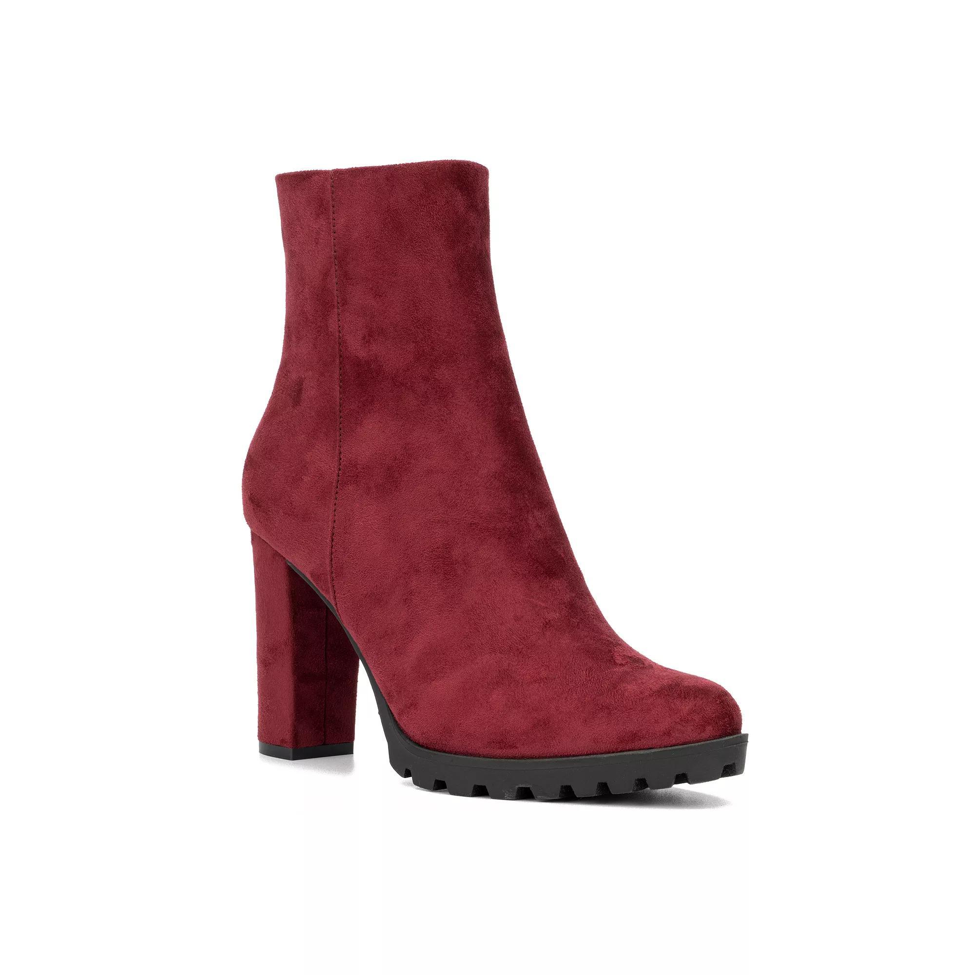 New York & Company Araceli Womens Ankle Boots Red Product Image