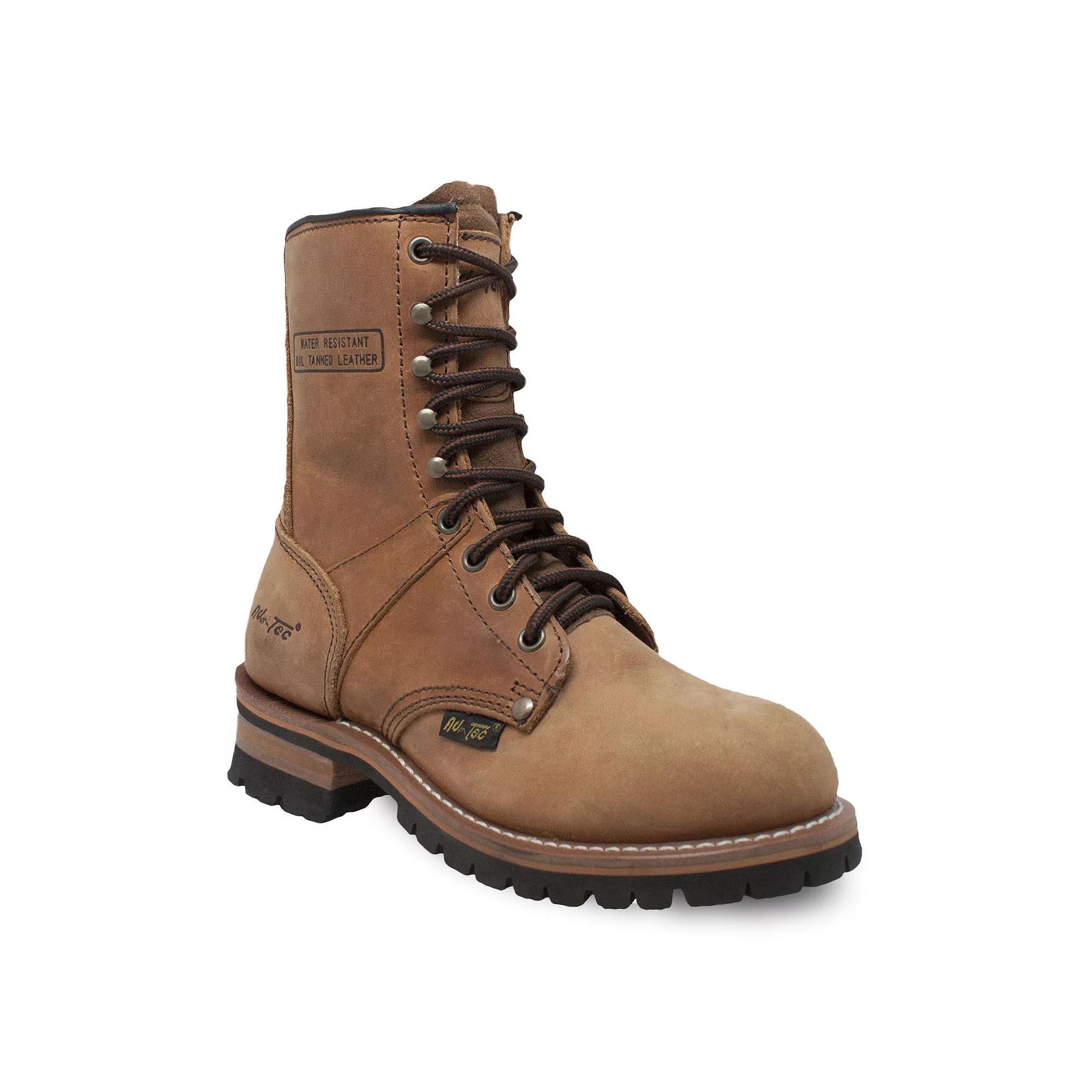 AdTec 2427 Women's Water Resistant Logger Work Boots, Size: 8, Brown Product Image