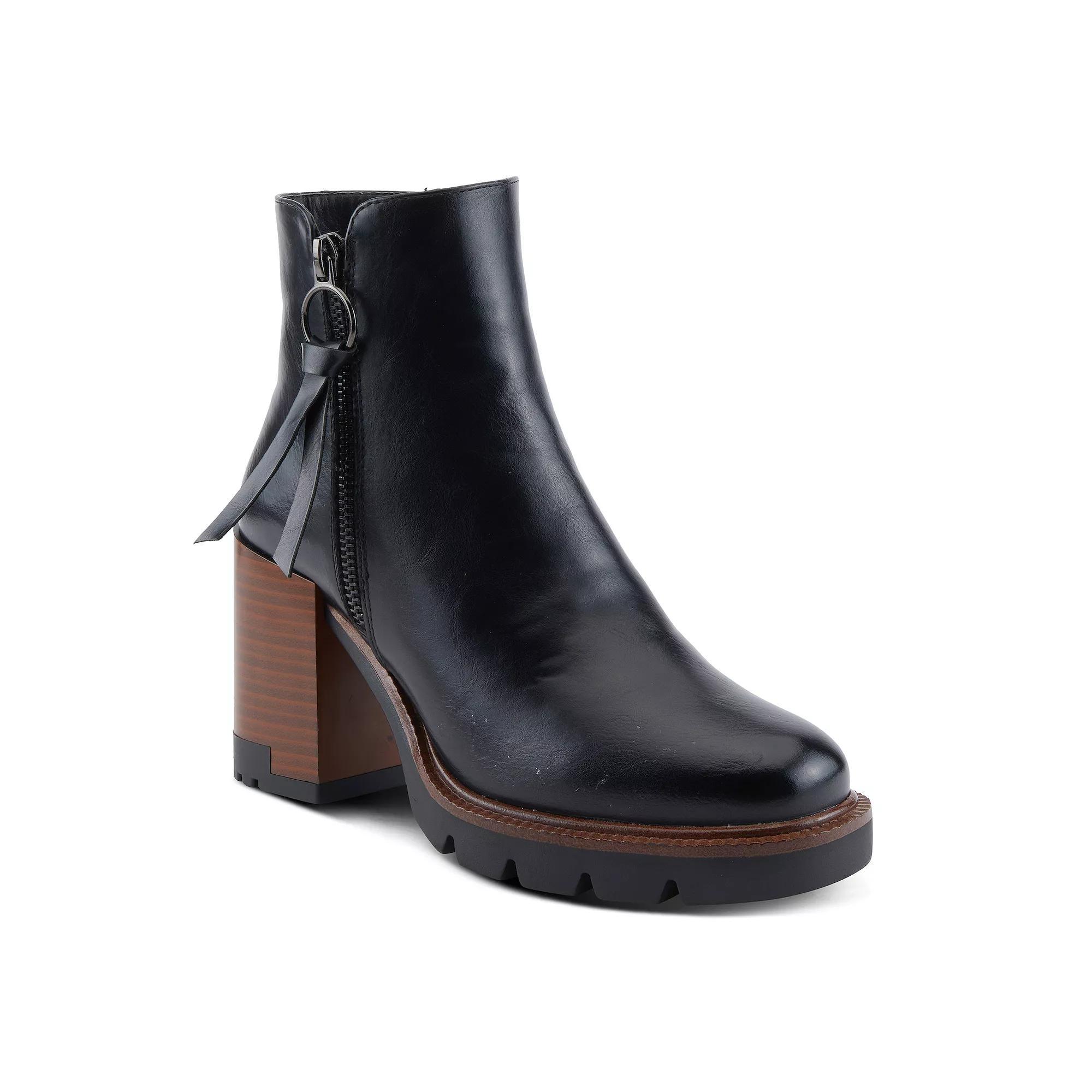 Patrizia Ahana Women's Side Zip Platform Ankle Boots, Size: 40, Black Product Image