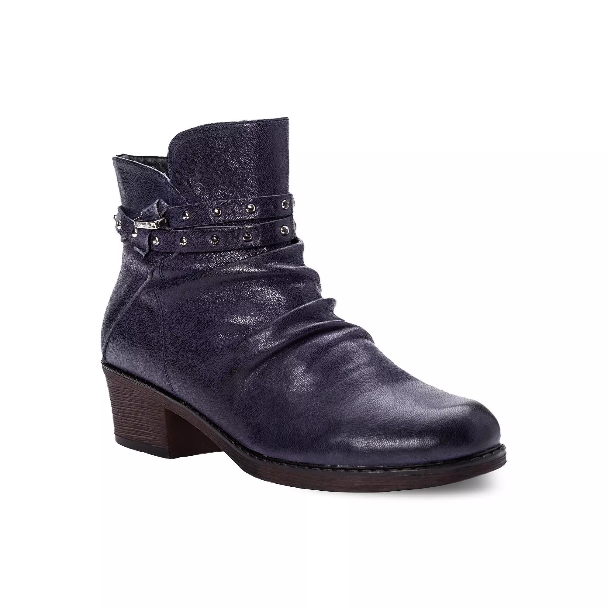 Propet Roxie Women's Leather Ankle Boots, Size: 6, Blue Product Image