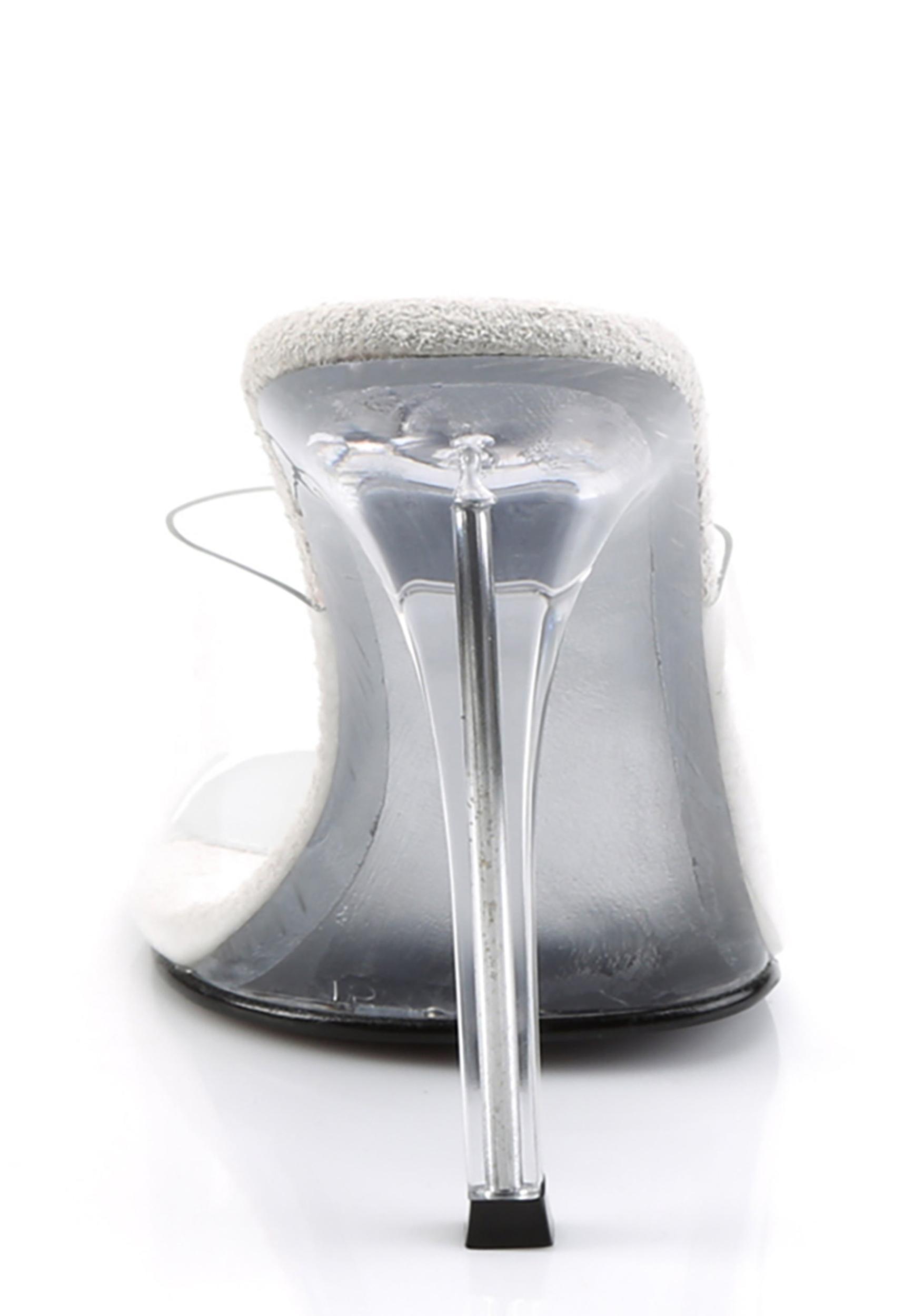 Fabulicious Gala-01 Clear Slides - Silver Product Image
