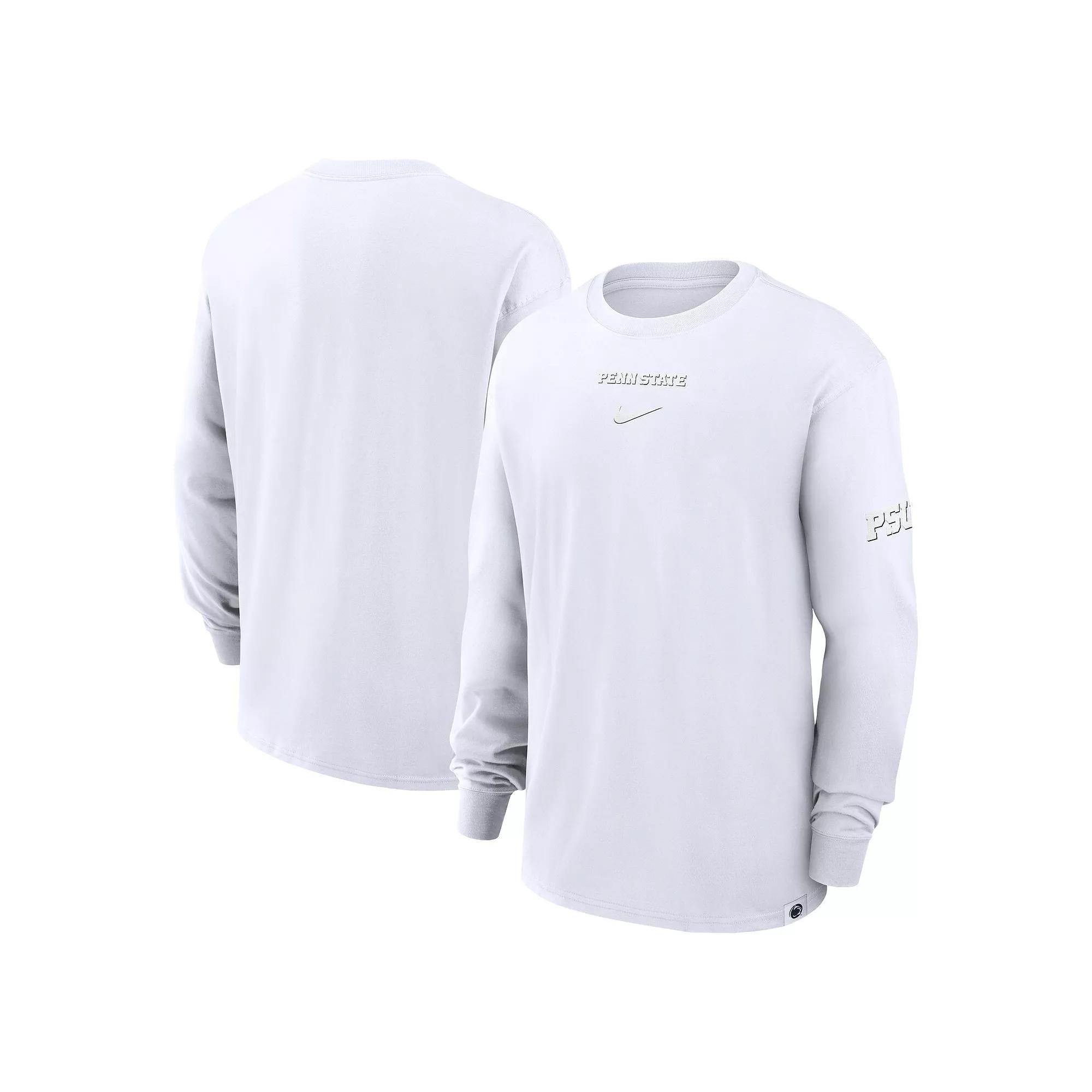 Mens Nike Penn State Nittany Lions 2-Hit Statement Max90 Long Sleeve T-Shirt Product Image