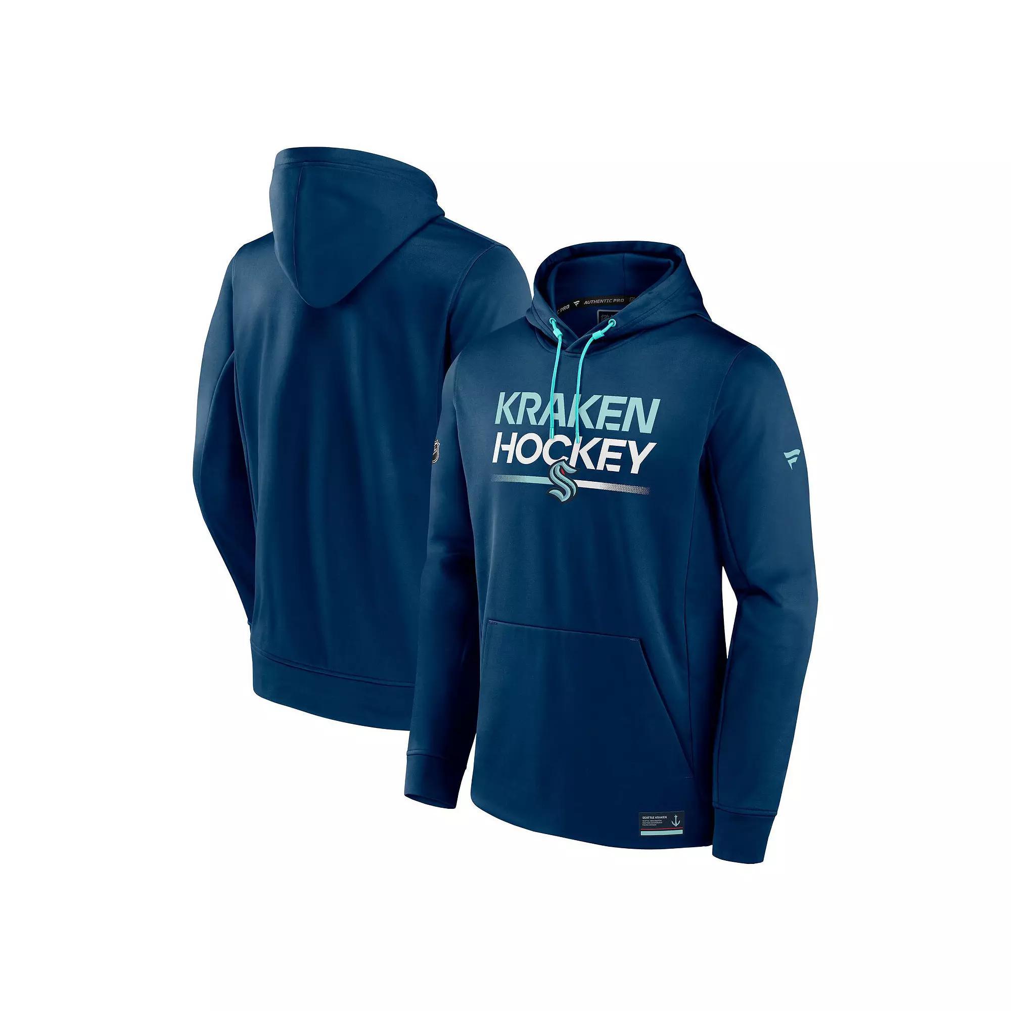 Men's Fanatics Branded  Gray Vegas Golden Knights Authentic Pro Pullover Hoodie, Size: Large, Lvk Charco Product Image
