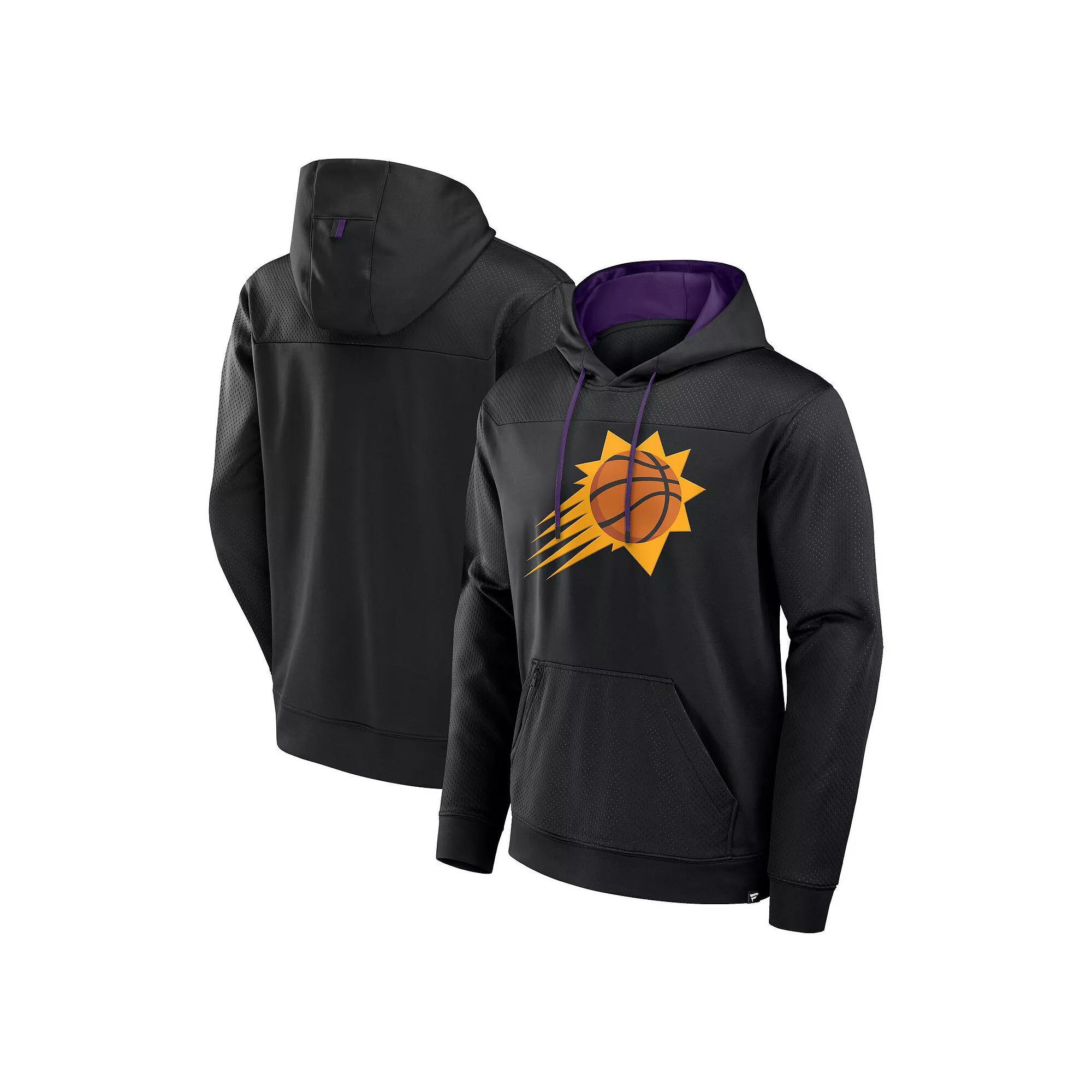Men's Fanatics  Black Phoenix Suns Reserve Defender Pullover Hoodie, Size: XL, Phx Black Product Image