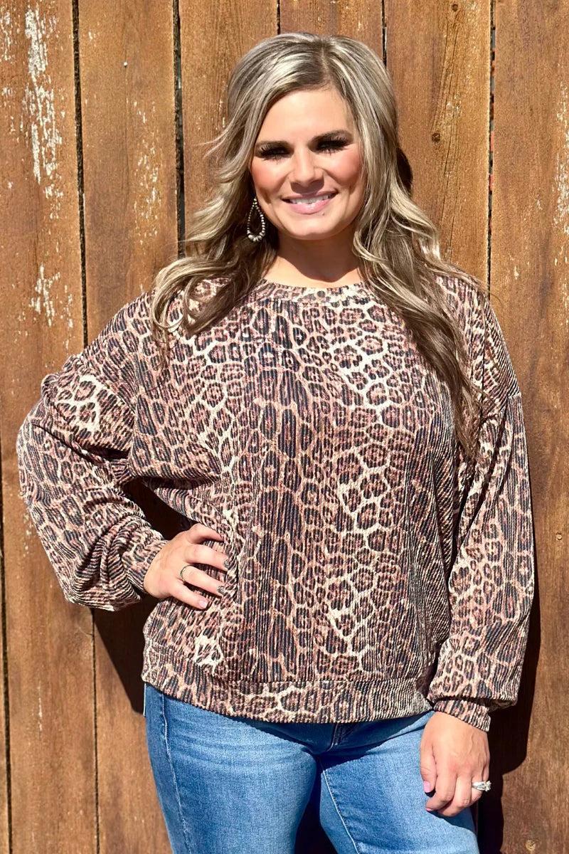 Sterling Kreek Hear Me Roar Sweater Top Product Image
